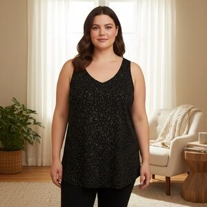 Penningtons pattern sleeveless blouse Size 4X